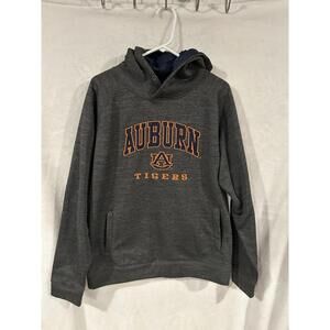 Colosseum Auburn University Tigers Gray Hoodie Sweatshirt L